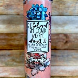 Skinny tumbler (never used) 20 oz